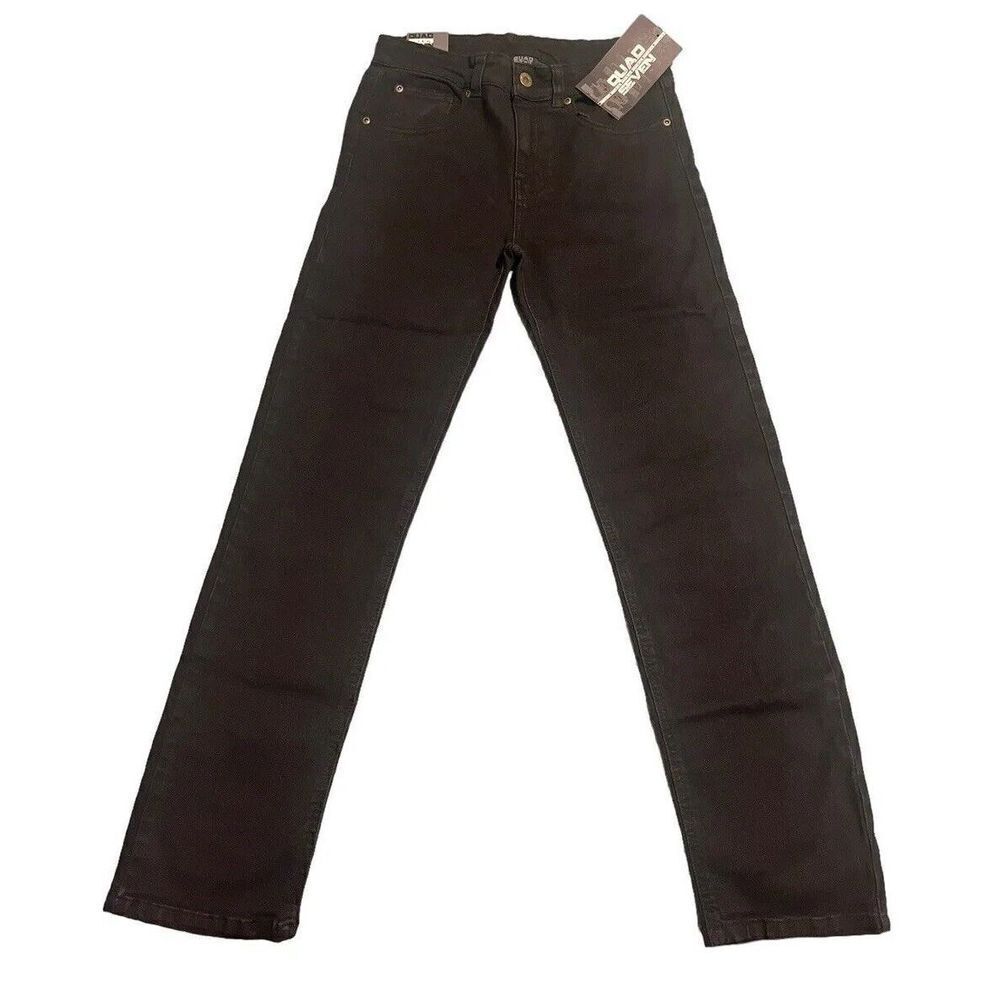 Quad Seven Boys Black Stretch Skinny Jeans Size 8